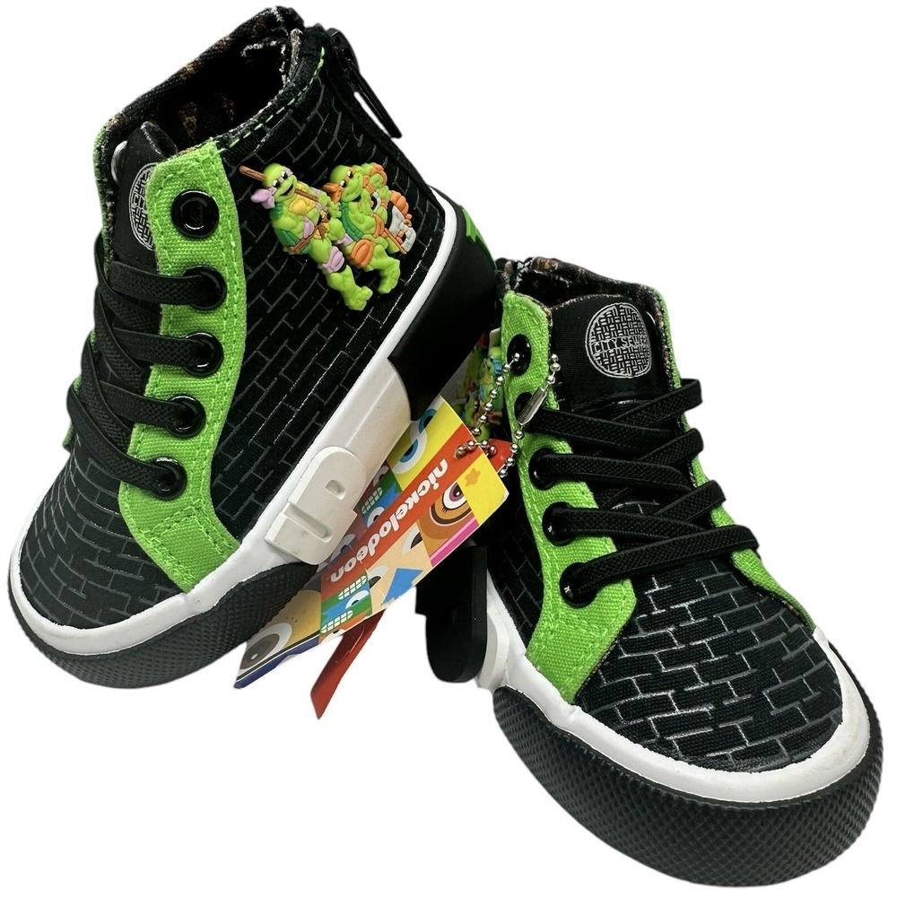 GROUND UP Ninja Turtle High Top Sneakers size 5C / New in‎ Box